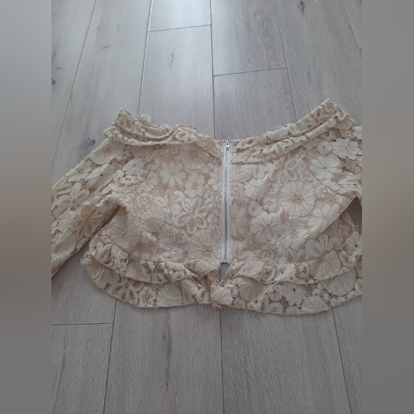 Floral yellow crop top - Picture 5 of 8